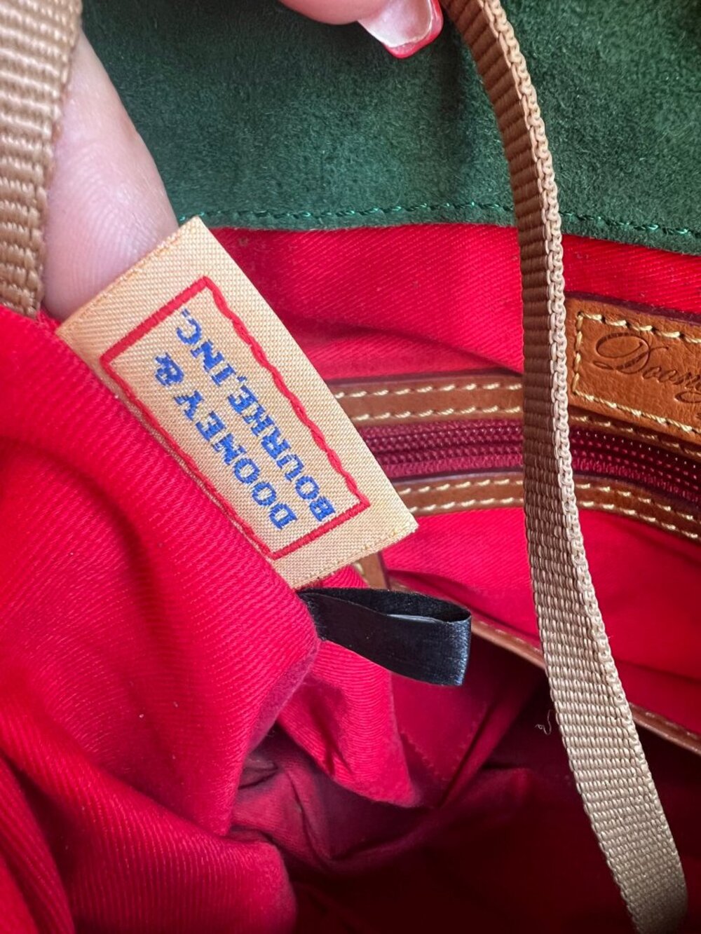 $599 DOONEY & BOURKE FLORENTINE LARGE LEATHER TASSLE SATCHEL - Picture 13 of 14